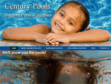 Tablet Screenshot of centurypools.net
